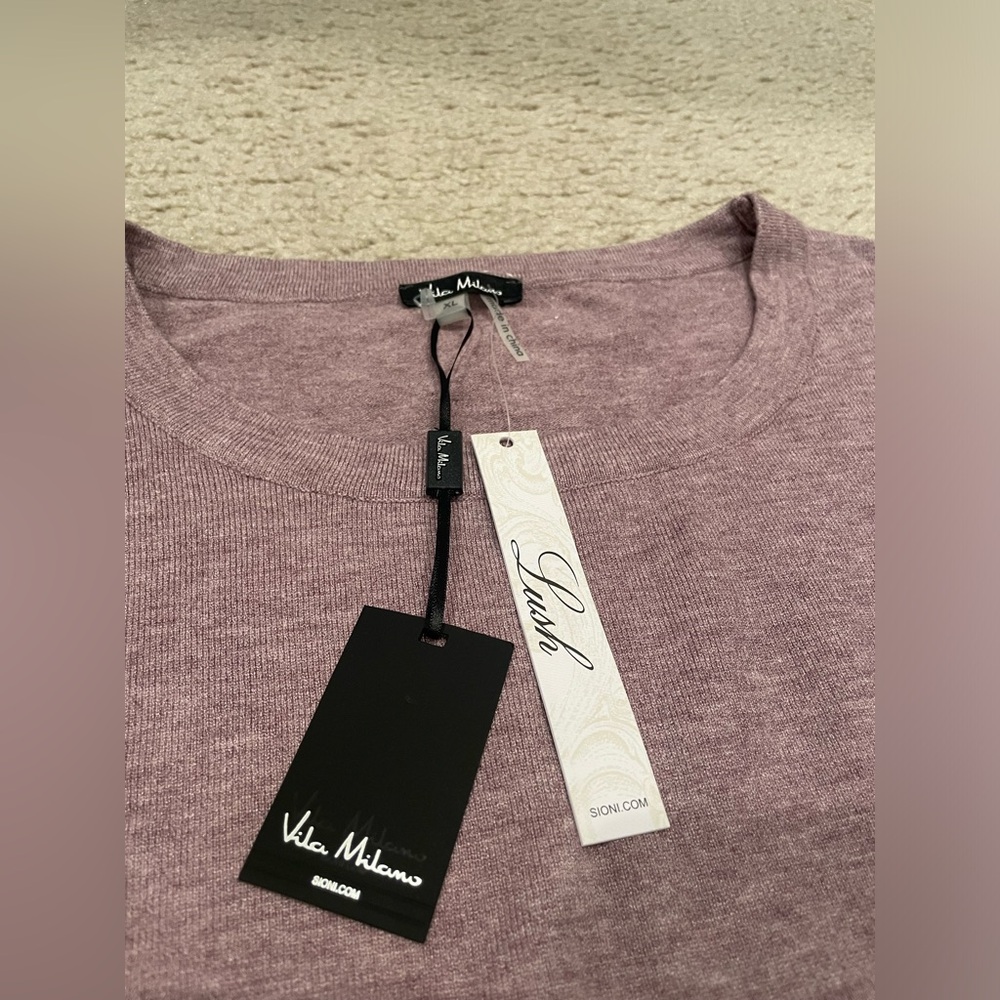 Vila Milano lightweight pullover sweater women size XL NWT - Picture 2 of 6